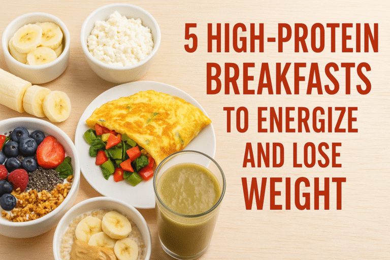 5 High-Protein Breakfast Ideas to Boost Energy and Lose Weight Fast”