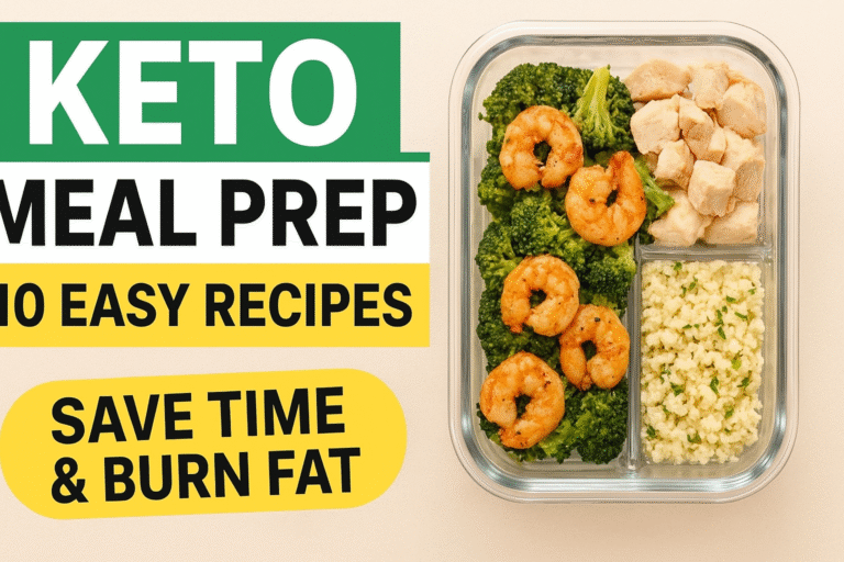 Keto Meal Prep for the Week: 10 Easy Recipes That Save Time & Burn Fat