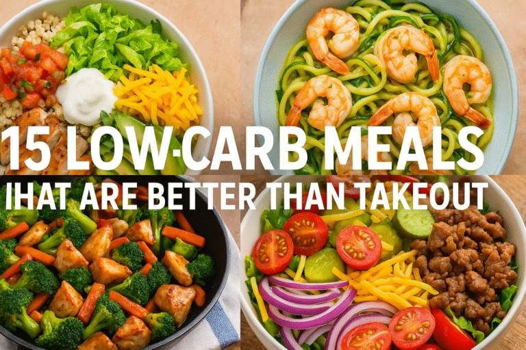 15 healthy Low-Carb Meals That Are Better Than Takeout