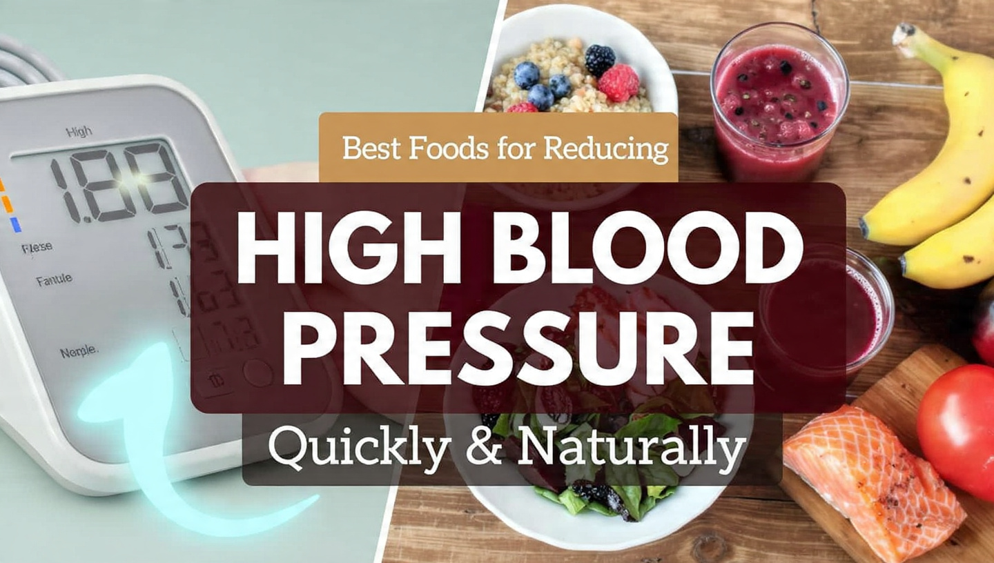 “Best Foods for Reducing High Blood Pressure Quickly”